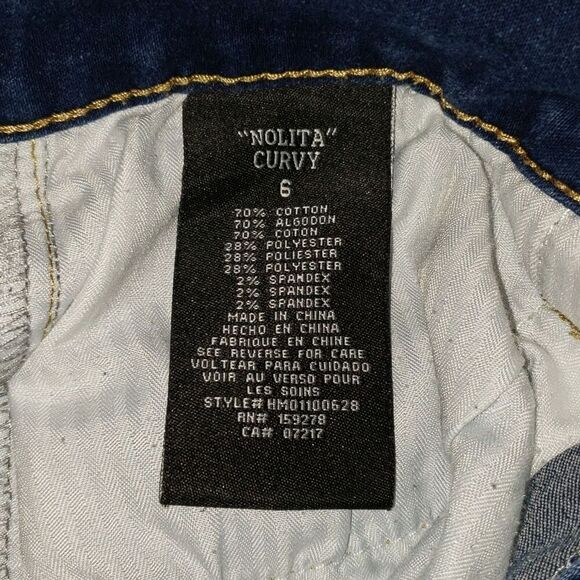 Hydraulic Jeans Women's Size 6 Nolita Curvy Ankle Skinny Mid Rise Blue - Picture 10 of 10
